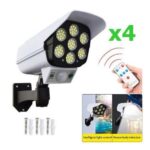 Projecteur LED solaire en forme de caméra avec détecteur de mouvement + télécommande. – Image 2
