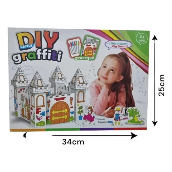 DIY Castle Graffiti Coloriage