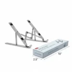 Support pliable pour ordinateur Portable Mac et PC, en Aluminium, Support Antidérapant