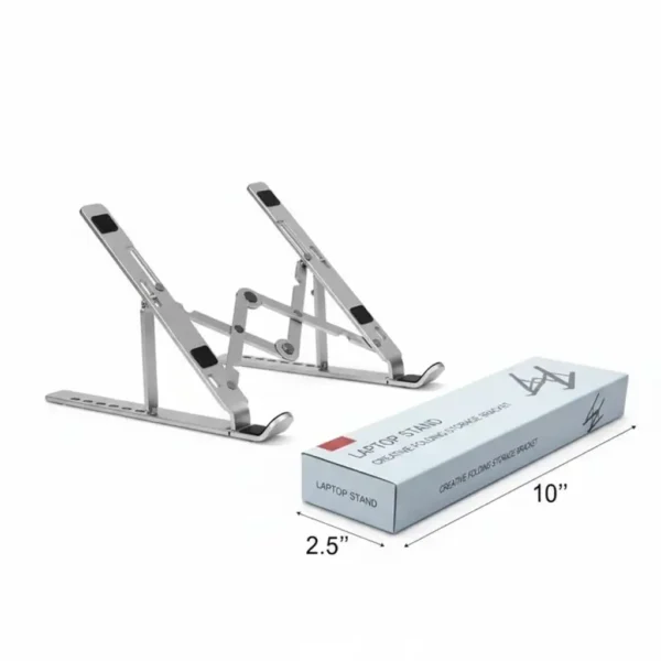 Support pliable pour ordinateur Portable Mac et PC, en Aluminium, Support Antidérapant