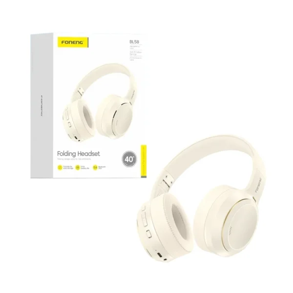 Foneng Casque Bluetooth pliable BL58 40H d'autonomie