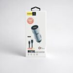 chargeur de voiture métallique Dekkins de 20W avec un câble de type C